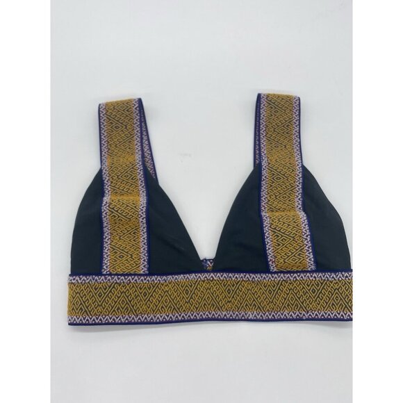 Elysiian Swim Bali Bikini Top Small Embroidered Women’s Beach Summer Vacation - Picture 1 of 4